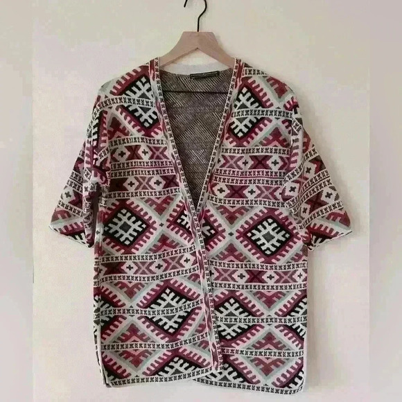 Peruvian Connection Capistrano Sleeve Cardigan Size M - Picture 2 of 6